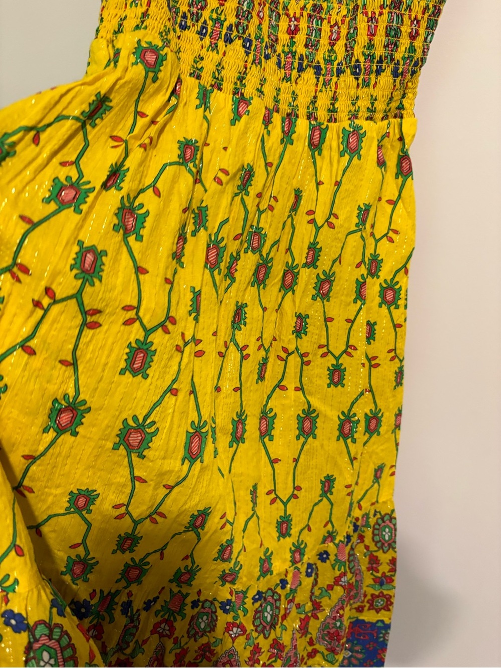 Shoshanna Geometric Smocked MIDI Dress Small - Picture 5 of 6